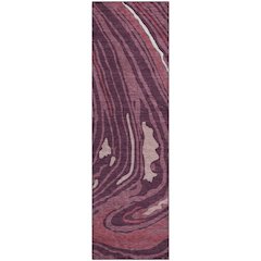 Premium Machine Washable Mayfield AMF1051 Garnet 2'3" x 7'6" Runner Rug