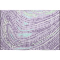 Premium Machine Washable Mayfield AMF1051 Lavender 1'8" x 2'6" Rug