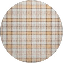 Premium Machine Washable Mayfield AMF1052 Peach 8' x 8' Round Rug