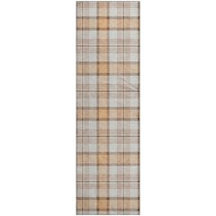 Premium Machine Washable Mayfield AMF1052 Peach 2'3" x 7'6" Runner Rug