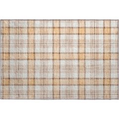 Premium Machine Washable Mayfield AMF1052 Peach 1'8" x 2'6" Rug
