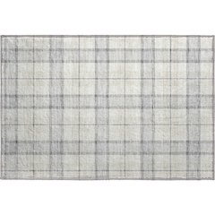 Premium Machine Washable Mayfield AMF1052 Silver 1'8" x 2'6" Rug