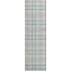 Premium Machine Washable Mayfield AMF1052 Sky 2'3" x 7'6" Runner Rug
