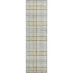 Premium Machine Washable Mayfield AMF1052 Yellow 2'3" x 7'6" Runner Rug
