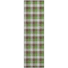 Premium Machine Washable Mayfield AMF1053 Brown 2'3" x 7'6" Runner Rug