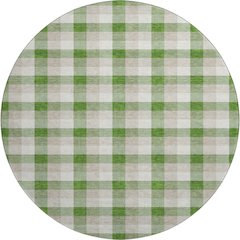 Premium Machine Washable Mayfield AMF1053 Emerald 8' x 8' Round Rug