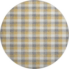 Premium Machine Washable Mayfield AMF1053 Gray 8' x 8' Round Rug