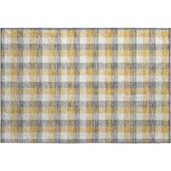 Premium Machine Washable Mayfield AMF1053 Gray 1'8" x 2'6" Rug