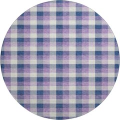 Premium Machine Washable Mayfield AMF1053 Navy 8' x 8' Round Rug