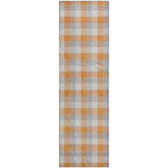 Premium Machine Washable Mayfield AMF1053 Orange 2'3" x 7'6" Runner Rug