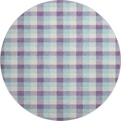 Premium Machine Washable Mayfield AMF1053 Purple 8' x 8' Round Rug