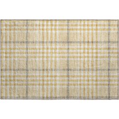 Premium Machine Washable Mayfield AMF1054 Gold 1'8" x 2'6" Rug