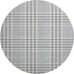 Premium Machine Washable Mayfield AMF1054 Gray 8' x 8' Round Rug
