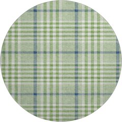 Premium Machine Washable Mayfield AMF1054 Green 8' x 8' Round Rug