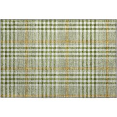 Premium Machine Washable Mayfield AMF1054 Olive 1'8" x 2'6" Rug