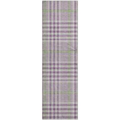 Premium Machine Washable Mayfield AMF1054 Purple 2'3" x 7'6" Runner Rug