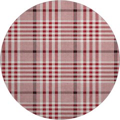 Premium Machine Washable Mayfield AMF1054 Red 8' x 8' Round Rug