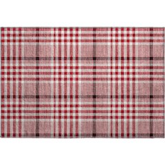 Premium Machine Washable Mayfield AMF1054 Red 1'8" x 2'6" Rug