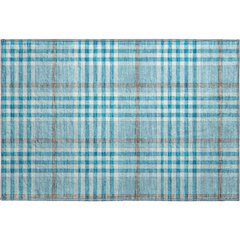 Premium Machine Washable Mayfield AMF1054 Teal 1'8" x 2'6" Rug