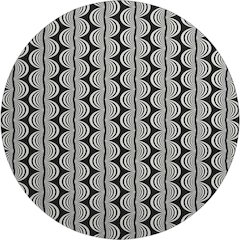Premium Machine Washable Mayfield AMF1055 Black 8' x 8' Round Rug