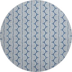 Premium Machine Washable Mayfield AMF1055 Denim 8' x 8' Round Rug