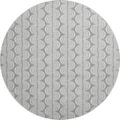 Premium Machine Washable Mayfield AMF1055 Gray 8' x 8' Round Rug