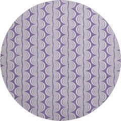 Premium Machine Washable Mayfield AMF1055 Purple 8' x 8' Round Rug