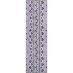 Premium Machine Washable Mayfield AMF1055 Purple 2'3" x 7'6" Runner Rug
