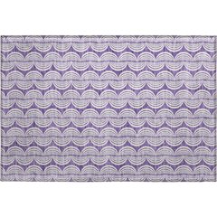 Premium Machine Washable Mayfield AMF1055 Purple 1'8" x 2'6" Rug