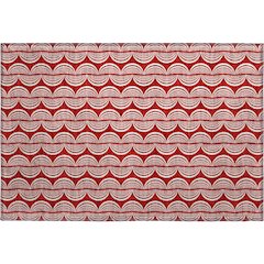 Premium Machine Washable Mayfield AMF1055 Red 1'8" x 2'6" Rug