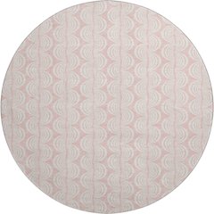 Premium Machine Washable Mayfield AMF1056 Pink 8' x 8' Round Rug