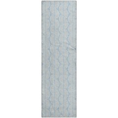 Premium Machine Washable Mayfield AMF1056 Sky 2'3" x 7'6" Runner Rug