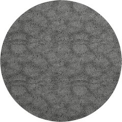 Premium Machine Washable Mayfield AMF1057 Black 8' x 8' Round Rug