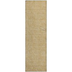 Premium Machine Washable Mayfield AMF1057 Gold 2'3" x 7'6" Runner Rug