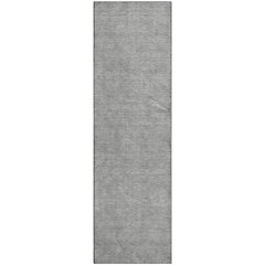 Premium Machine Washable Mayfield AMF1057 Gray 2'3" x 7'6" Runner Rug