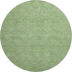 Premium Machine Washable Mayfield AMF1057 Green 8' x 8' Round Rug