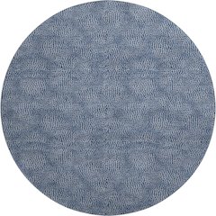 Premium Machine Washable Mayfield AMF1057 Navy 8' x 8' Round Rug