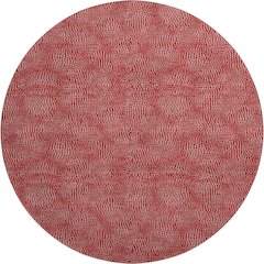 Premium Machine Washable Mayfield AMF1057 Red 8' x 8' Round Rug