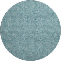 Premium Machine Washable Mayfield AMF1057 Teal 8' x 8' Round Rug