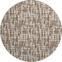 Premium Machine Washable Mayfield AMF1059 Brown 8' x 8' Round Rug