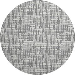 Premium Machine Washable Mayfield AMF1059 Gray 8' x 8' Round Rug