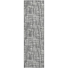 Premium Machine Washable Mayfield AMF1059 Gray 2'3" x 7'6" Runner Rug