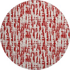 Premium Machine Washable Mayfield AMF1059 Red 8' x 8' Round Rug