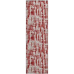Premium Machine Washable Mayfield AMF1059 Red 2'3" x 7'6" Runner Rug
