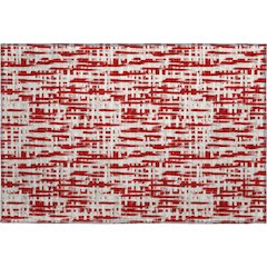 Premium Machine Washable Mayfield AMF1059 Red 1'8" x 2'6" Rug