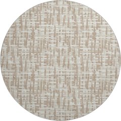 Premium Machine Washable Mayfield AMF1059 Tan 8' x 8' Round Rug
