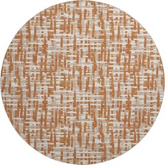 Premium Machine Washable Mayfield AMF1059 Terracotta 8' x 8' Round Rug