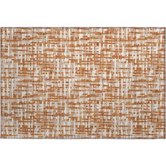 Premium Machine Washable Mayfield AMF1059 Terracotta 1'8" x 2'6" Rug
