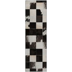 Premium Machine Washable Mayfield  Black 2'3" x 7'6" Runner Rug