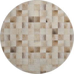 Premium Machine Washable Mayfield  Taupe 8' x 8' Round Rug